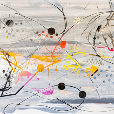 BLAZE LINE PAINTING 1 - 2019 acrylic, found paper, watercolor, graphite, ink on paper, 44 H X 86 W inches (AVAILABLE)